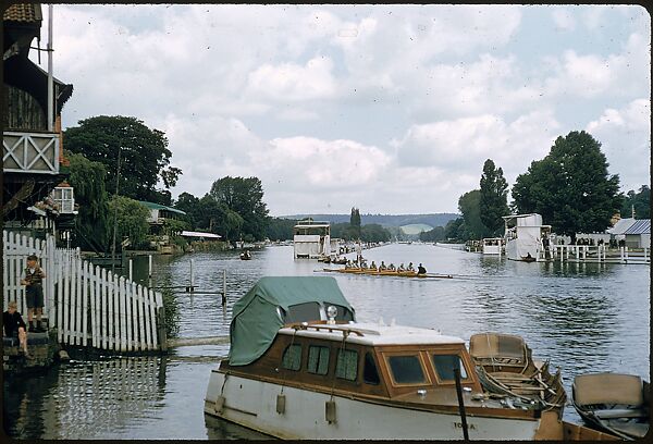 [1096 Views of the Henley Royal Regatta for Sports Illustrated Article, "Henley Forever"], Walker Evans (American, St. Louis, Missouri 1903–1975 New Haven, Connecticut), Color film transparency
