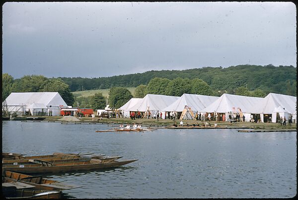 [1096 Views of the Henley Royal Regatta for Sports Illustrated Article, "Henley Forever"], Walker Evans (American, St. Louis, Missouri 1903–1975 New Haven, Connecticut), Color film transparency