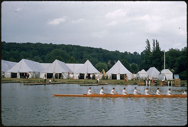 [1096 Views of the Henley Royal Regatta for Sports Illustrated Article, "Henley Forever"], Walker Evans (American, St. Louis, Missouri 1903–1975 New Haven, Connecticut), Color film transparency
