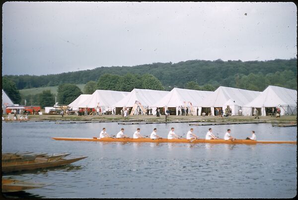 [1096 Views of the Henley Royal Regatta for Sports Illustrated Article, "Henley Forever"], Walker Evans (American, St. Louis, Missouri 1903–1975 New Haven, Connecticut), Color film transparency
