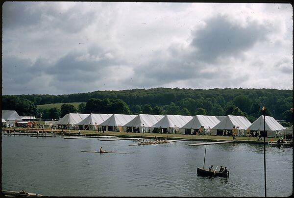 [1096 Views of the Henley Royal Regatta for Sports Illustrated Article, "Henley Forever"], Walker Evans (American, St. Louis, Missouri 1903–1975 New Haven, Connecticut), Color film transparency
