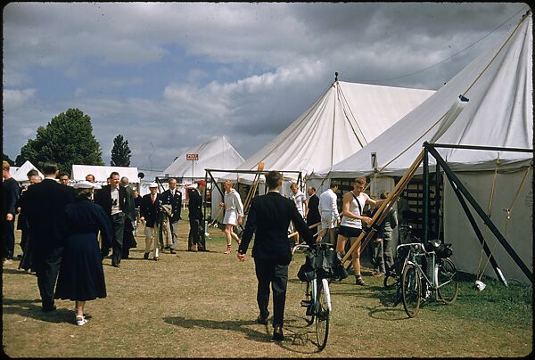 [1096 Views of the Henley Royal Regatta for Sports Illustrated Article, "Henley Forever"], Walker Evans (American, St. Louis, Missouri 1903–1975 New Haven, Connecticut), Color film transparency
