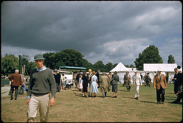 [1096 Views of the Henley Royal Regatta for Sports Illustrated Article, "Henley Forever"], Walker Evans (American, St. Louis, Missouri 1903–1975 New Haven, Connecticut), Color film transparency