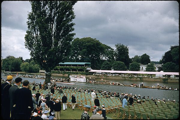 [1096 Views of the Henley Royal Regatta for Sports Illustrated Article, "Henley Forever"], Walker Evans (American, St. Louis, Missouri 1903–1975 New Haven, Connecticut), Color film transparency