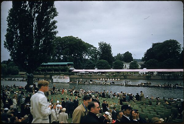 [1096 Views of the Henley Royal Regatta for Sports Illustrated Article, "Henley Forever"], Walker Evans (American, St. Louis, Missouri 1903–1975 New Haven, Connecticut), Color film transparency