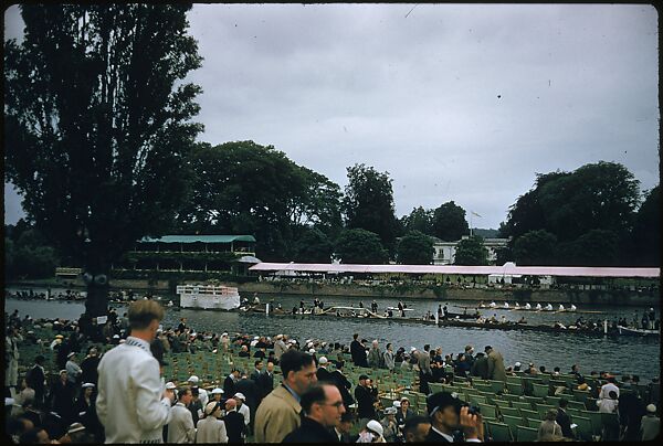 [1096 Views of the Henley Royal Regatta for Sports Illustrated Article, "Henley Forever"], Walker Evans (American, St. Louis, Missouri 1903–1975 New Haven, Connecticut), Color film transparency
