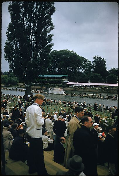 [1096 Views of the Henley Royal Regatta for Sports Illustrated Article, "Henley Forever"], Walker Evans (American, St. Louis, Missouri 1903–1975 New Haven, Connecticut), Color film transparency