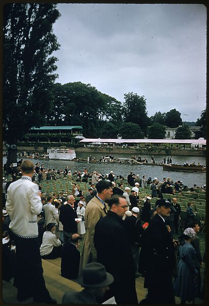 [1096 Views of the Henley Royal Regatta for Sports Illustrated Article, "Henley Forever"], Walker Evans (American, St. Louis, Missouri 1903–1975 New Haven, Connecticut), Color film transparency
