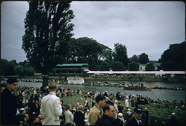 [1096 Views of the Henley Royal Regatta for Sports Illustrated Article, "Henley Forever"], Walker Evans (American, St. Louis, Missouri 1903–1975 New Haven, Connecticut), Color film transparency