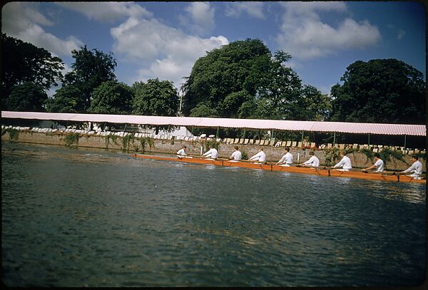 [1096 Views of the Henley Royal Regatta for Sports Illustrated Article, "Henley Forever"], Walker Evans (American, St. Louis, Missouri 1903–1975 New Haven, Connecticut), Color film transparency