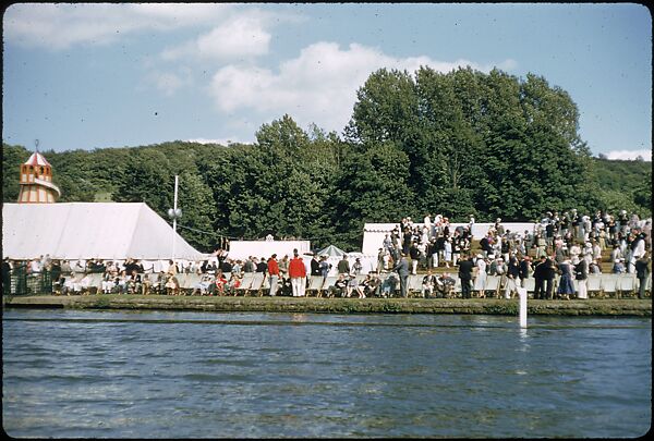 [1096 Views of the Henley Royal Regatta for Sports Illustrated Article, "Henley Forever"], Walker Evans (American, St. Louis, Missouri 1903–1975 New Haven, Connecticut), Color film transparency