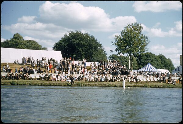 [1096 Views of the Henley Royal Regatta for Sports Illustrated Article, "Henley Forever"], Walker Evans (American, St. Louis, Missouri 1903–1975 New Haven, Connecticut), Color film transparency