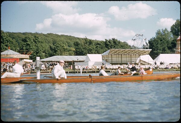 [1096 Views of the Henley Royal Regatta for Sports Illustrated Article, "Henley Forever"], Walker Evans (American, St. Louis, Missouri 1903–1975 New Haven, Connecticut), Color film transparency