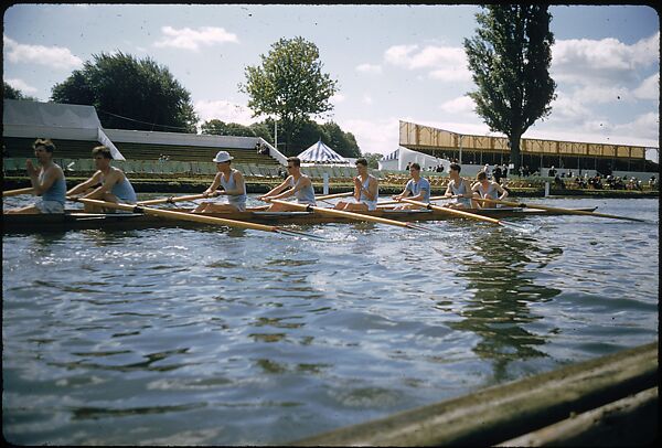[1096 Views of the Henley Royal Regatta for Sports Illustrated Article, "Henley Forever"], Walker Evans (American, St. Louis, Missouri 1903–1975 New Haven, Connecticut), Color film transparency