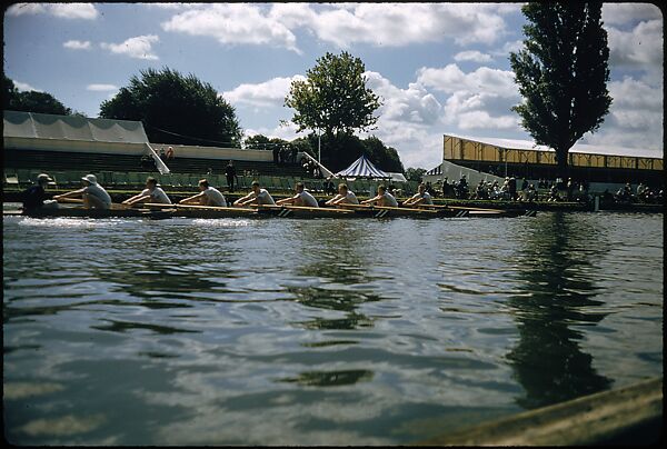 [1096 Views of the Henley Royal Regatta for Sports Illustrated Article, "Henley Forever"], Walker Evans (American, St. Louis, Missouri 1903–1975 New Haven, Connecticut), Color film transparency