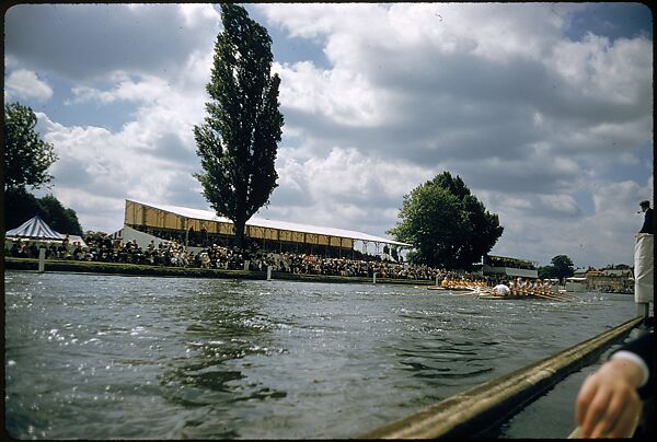 [1096 Views of the Henley Royal Regatta for Sports Illustrated Article, "Henley Forever"], Walker Evans (American, St. Louis, Missouri 1903–1975 New Haven, Connecticut), Color film transparency