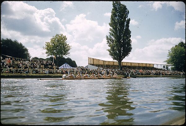 [1096 Views of the Henley Royal Regatta for Sports Illustrated Article, "Henley Forever"], Walker Evans (American, St. Louis, Missouri 1903–1975 New Haven, Connecticut), Color film transparency