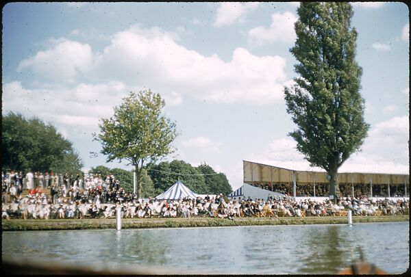[1096 Views of the Henley Royal Regatta for Sports Illustrated Article, "Henley Forever"], Walker Evans (American, St. Louis, Missouri 1903–1975 New Haven, Connecticut), Color film transparency