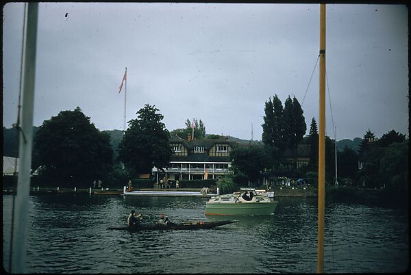 [1096 Views of the Henley Royal Regatta for Sports Illustrated Article, "Henley Forever"], Walker Evans (American, St. Louis, Missouri 1903–1975 New Haven, Connecticut), Color film transparency