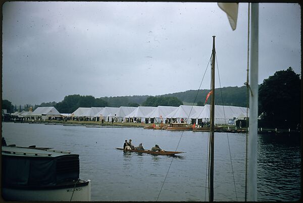 [1096 Views of the Henley Royal Regatta for Sports Illustrated Article, "Henley Forever"], Walker Evans (American, St. Louis, Missouri 1903–1975 New Haven, Connecticut), Color film transparency