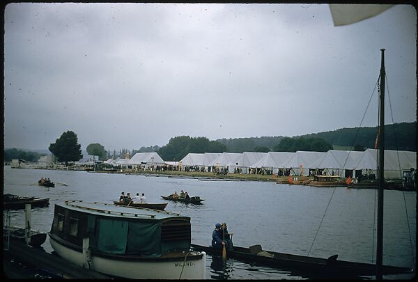 [1096 Views of the Henley Royal Regatta for Sports Illustrated Article, "Henley Forever"], Walker Evans (American, St. Louis, Missouri 1903–1975 New Haven, Connecticut), Color film transparency