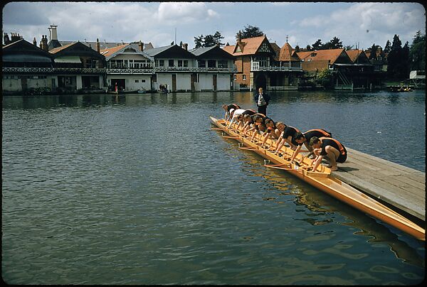 [1096 Views of the Henley Royal Regatta for Sports Illustrated Article, "Henley Forever"], Walker Evans (American, St. Louis, Missouri 1903–1975 New Haven, Connecticut), Color film transparency
