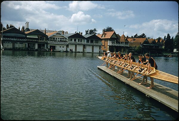 [1096 Views of the Henley Royal Regatta for Sports Illustrated Article, "Henley Forever"], Walker Evans (American, St. Louis, Missouri 1903–1975 New Haven, Connecticut), Color film transparency