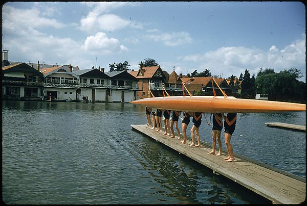 [1096 Views of the Henley Royal Regatta for Sports Illustrated Article, "Henley Forever"], Walker Evans (American, St. Louis, Missouri 1903–1975 New Haven, Connecticut), Color film transparency