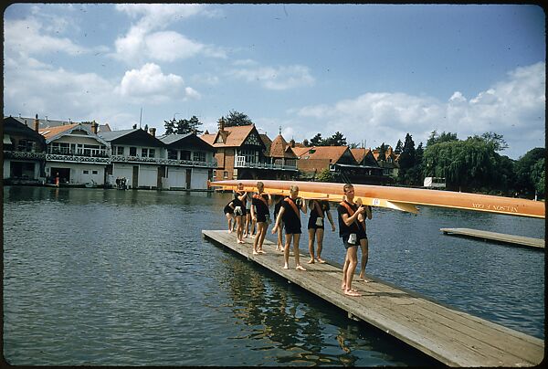 [1096 Views of the Henley Royal Regatta for Sports Illustrated Article, "Henley Forever"], Walker Evans (American, St. Louis, Missouri 1903–1975 New Haven, Connecticut), Color film transparency