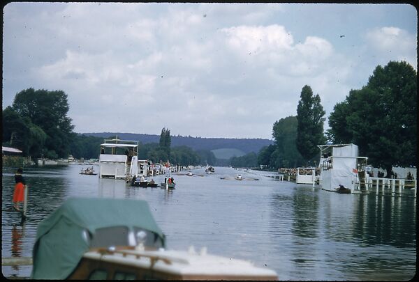[1096 Views of the Henley Royal Regatta for Sports Illustrated Article, "Henley Forever"], Walker Evans (American, St. Louis, Missouri 1903–1975 New Haven, Connecticut), Color film transparency