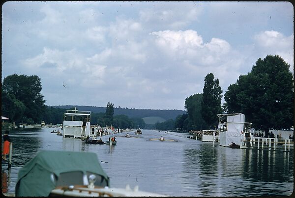 [1096 Views of the Henley Royal Regatta for Sports Illustrated Article, "Henley Forever"], Walker Evans (American, St. Louis, Missouri 1903–1975 New Haven, Connecticut), Color film transparency