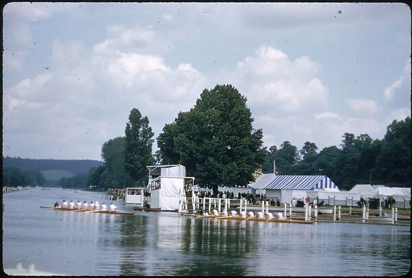 [1096 Views of the Henley Royal Regatta for Sports Illustrated Article, "Henley Forever"], Walker Evans (American, St. Louis, Missouri 1903–1975 New Haven, Connecticut), Color film transparency