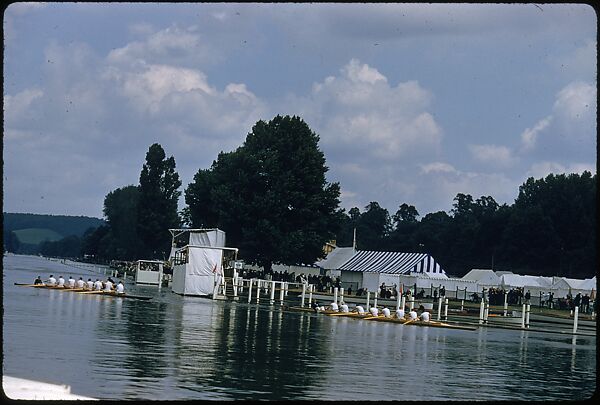 [1096 Views of the Henley Royal Regatta for Sports Illustrated Article, "Henley Forever"], Walker Evans (American, St. Louis, Missouri 1903–1975 New Haven, Connecticut), Color film transparency