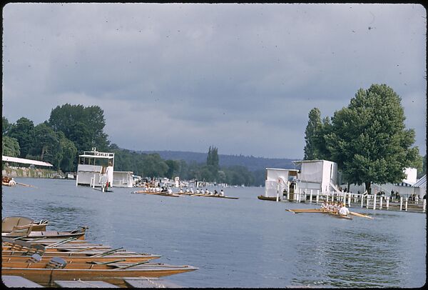 [1096 Views of the Henley Royal Regatta for Sports Illustrated Article, "Henley Forever"], Walker Evans (American, St. Louis, Missouri 1903–1975 New Haven, Connecticut), Color film transparency