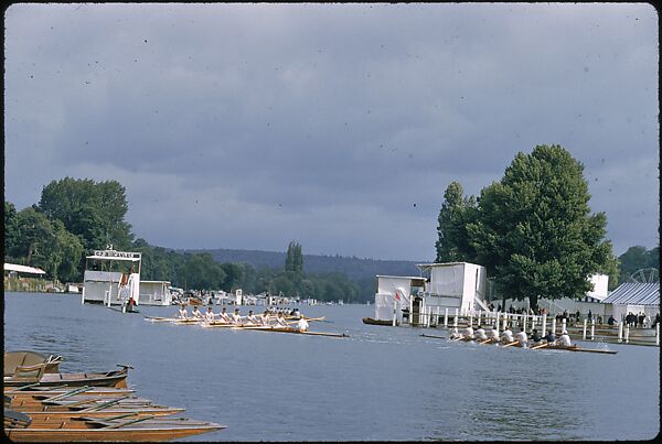 [1096 Views of the Henley Royal Regatta for Sports Illustrated Article, "Henley Forever"], Walker Evans (American, St. Louis, Missouri 1903–1975 New Haven, Connecticut), Color film transparency