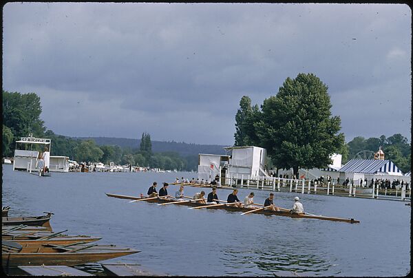 [1096 Views of the Henley Royal Regatta for Sports Illustrated Article, "Henley Forever"], Walker Evans (American, St. Louis, Missouri 1903–1975 New Haven, Connecticut), Color film transparency