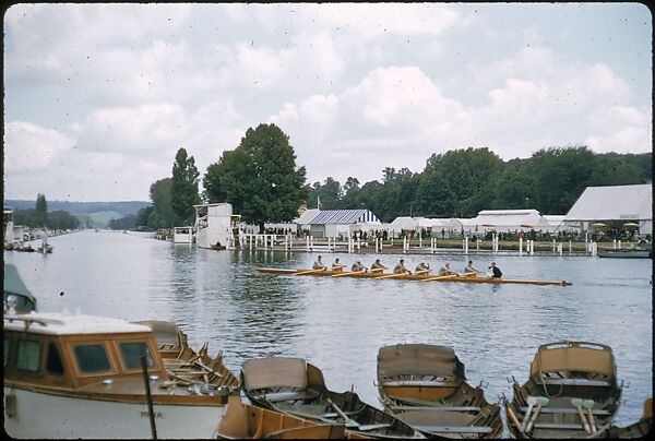 [1096 Views of the Henley Royal Regatta for Sports Illustrated Article, "Henley Forever"], Walker Evans (American, St. Louis, Missouri 1903–1975 New Haven, Connecticut), Color film transparency