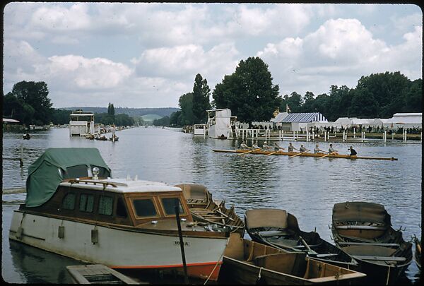 [1096 Views of the Henley Royal Regatta for Sports Illustrated Article, "Henley Forever"], Walker Evans (American, St. Louis, Missouri 1903–1975 New Haven, Connecticut), Color film transparency