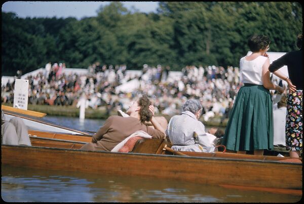 [1096 Views of the Henley Royal Regatta for Sports Illustrated Article, "Henley Forever"], Walker Evans (American, St. Louis, Missouri 1903–1975 New Haven, Connecticut), Color film transparency