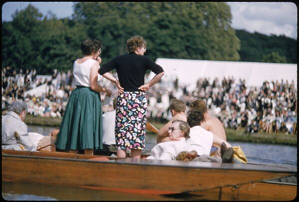 [1096 Views of the Henley Royal Regatta for Sports Illustrated Article, "Henley Forever"], Walker Evans (American, St. Louis, Missouri 1903–1975 New Haven, Connecticut), Color film transparency