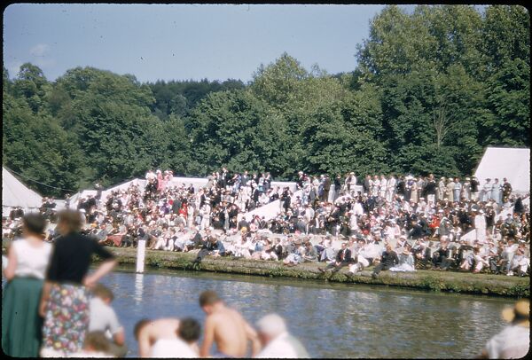 [1096 Views of the Henley Royal Regatta for Sports Illustrated Article, "Henley Forever"], Walker Evans (American, St. Louis, Missouri 1903–1975 New Haven, Connecticut), Color film transparency