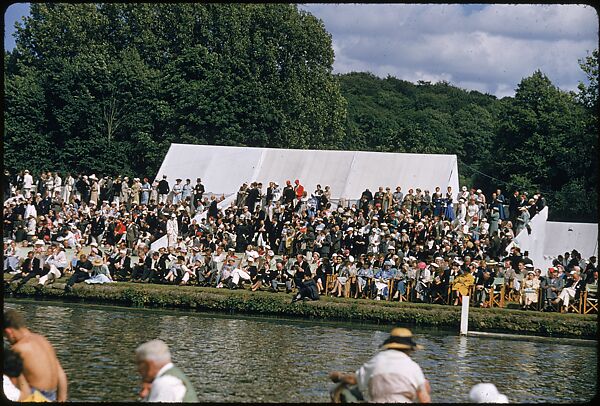 [1096 Views of the Henley Royal Regatta for Sports Illustrated Article, "Henley Forever"], Walker Evans (American, St. Louis, Missouri 1903–1975 New Haven, Connecticut), Color film transparency