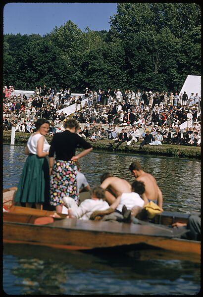 [1096 Views of the Henley Royal Regatta for Sports Illustrated Article, "Henley Forever"], Walker Evans (American, St. Louis, Missouri 1903–1975 New Haven, Connecticut), Color film transparency