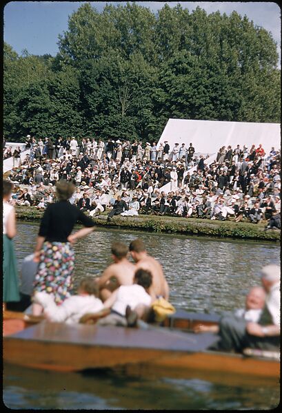 [1096 Views of the Henley Royal Regatta for Sports Illustrated Article, "Henley Forever"], Walker Evans (American, St. Louis, Missouri 1903–1975 New Haven, Connecticut), Color film transparency