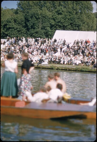 [1096 Views of the Henley Royal Regatta for Sports Illustrated Article, "Henley Forever"], Walker Evans (American, St. Louis, Missouri 1903–1975 New Haven, Connecticut), Color film transparency