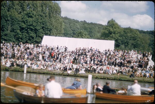 [1096 Views of the Henley Royal Regatta for Sports Illustrated Article, "Henley Forever"], Walker Evans (American, St. Louis, Missouri 1903–1975 New Haven, Connecticut), Color film transparency