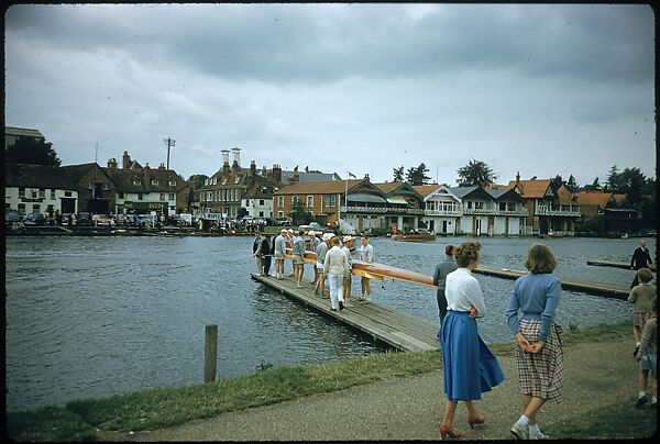 [1096 Views of the Henley Royal Regatta for Sports Illustrated Article, "Henley Forever"], Walker Evans (American, St. Louis, Missouri 1903–1975 New Haven, Connecticut), Color film transparency
