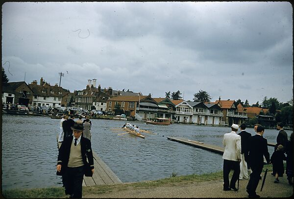 [1096 Views of the Henley Royal Regatta for Sports Illustrated Article, "Henley Forever"], Walker Evans (American, St. Louis, Missouri 1903–1975 New Haven, Connecticut), Color film transparency