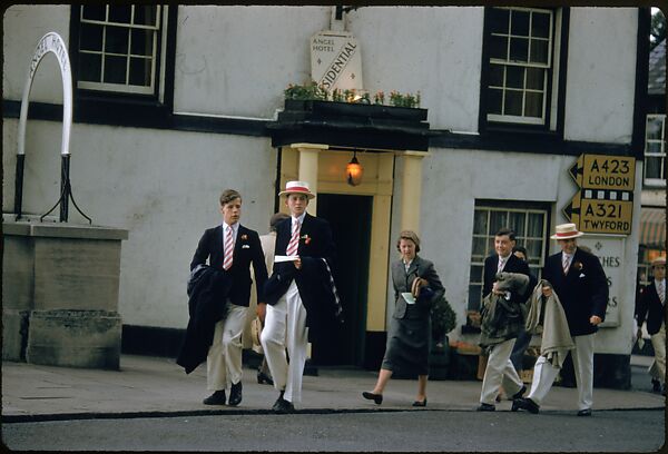 [1096 Views of the Henley Royal Regatta for Sports Illustrated Article, "Henley Forever"], Walker Evans (American, St. Louis, Missouri 1903–1975 New Haven, Connecticut), Color film transparency