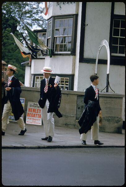 [1096 Views of the Henley Royal Regatta for Sports Illustrated Article, "Henley Forever"], Walker Evans (American, St. Louis, Missouri 1903–1975 New Haven, Connecticut), Color film transparency